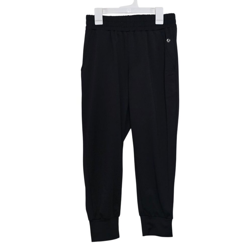 Leg End Black Lightweight Capri w. Pockets & Elastic Waist Size Small